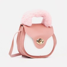 Baby bag for a girl on a fastener, pink color