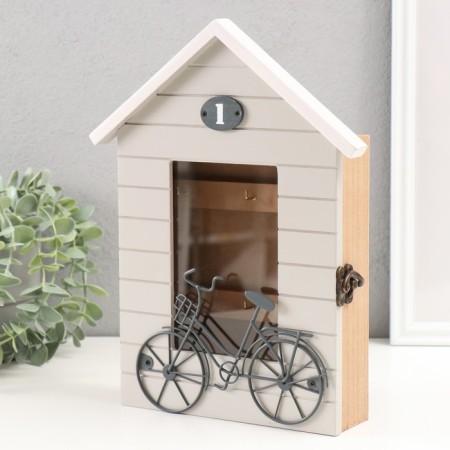 Klyuchnitsa tree 6 hooks "Bicycle at home" 22x5.5x28.5 cm-2