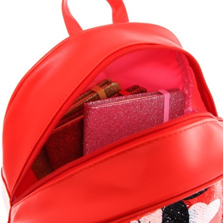Baby backpack with bilateral sequins, 23 cm x 12 cm x 27 cm "Mouse", Minnie Mouse-6