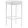 Har lobe metal stool/eco -leather, white/white 35x35x65 cm