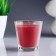 Aromatic candle in a glass of "strawberries", 6.5x6.5 cm, 10 hours, 165 g, red