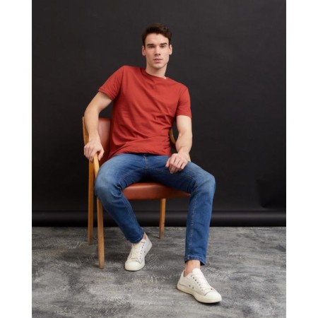 Men's T-shirt KAFTAN E-ZONE, 46, brick-5