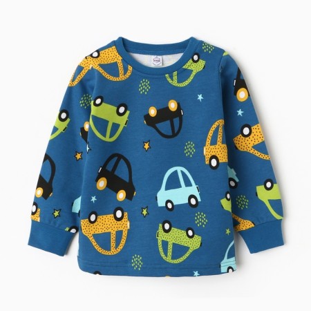 Pajamas for a boy, dark jencing color, height 116 cm-2