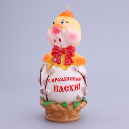 Decorative candle "Easter chicken"-2