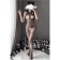 Erotic linen, chat with access and open breasts, OS, black