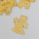 Decor "Angel" gold 5 cm set 10 pcs foam glitter