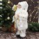 Santa Claus "in a white star fur coat, with a flashlight" 45 cm