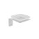 Soap dish IDDIS Slide Sliwtg0i42, 107x116x71 mm, matte glass, white matte
