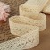 Knitted lace, 50 mm × 10 ± 1 m, beige color