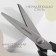 Scissors "Wave", 9 ", 23 cm, step - 7 mm, black/red color