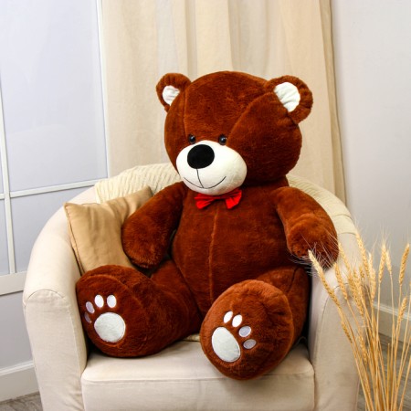 Soft toy "Bear" with a red bow, 90 cm-2