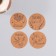 Stick Paper "Thank you" craft d = 3.8 cm 252 pcs in roll