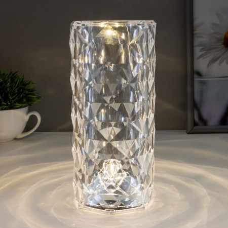 Table lamp "Crystal Castle" LED 1W 4000K USB sensory 9x9x21.5 cm Risalux-1