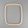 Figs for embroidery, flexible rectangle, 22 × 18 cm, beige color