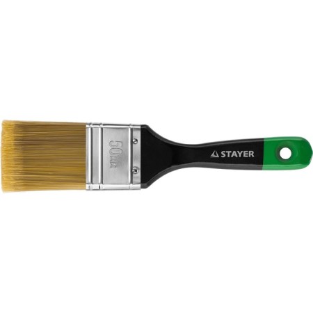 Brush flat Stayer Universal-Artex, artificial bristles, wooden pen, 50 mm-1