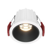 The built-in lamp Technical DL043-01-10W3K-RD-WB, 10W, 6.5x6.5x5.2 cm, LED, 450LM, 3000K, white-black color