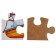 Developing puzzles made of wood "transport", element: 5x5 cm