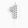Candle in the cake on the skewer "Sot", the number 1, 7 cm, silver
