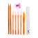 Penal soft, 1 compartment, 95 x 205 mm, flat, with filling 9 items, calligrata "geese-gushi", universal