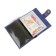 Cover for auto documents on a button, a passport department, and bills, blue color