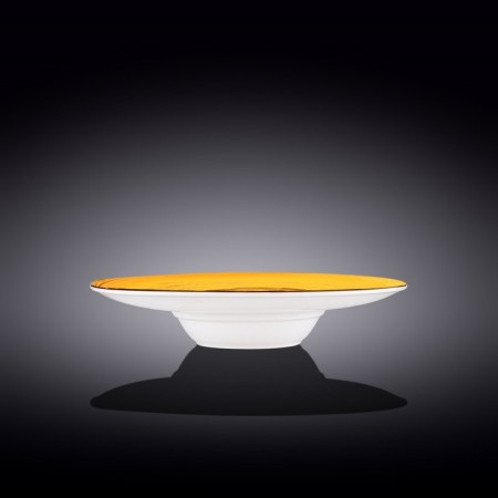 Deep plate Wilmax England Spiral, D = 27 cm, 250 ml, yellow color-1