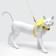 Angel ammunition set, size s, slope 20-34 cm, leash 120 x 1 cm, yellow