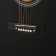 Set of guitarist premium, black: acoustic guitar, capodaster, strings