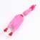 Toy of the "thoughtful chicken" for dogs, 28 cm, pink