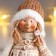 Interior doll "Baby with ponytails in a beige outfit" 62 cm