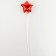 Foil ball 5 "Star", red