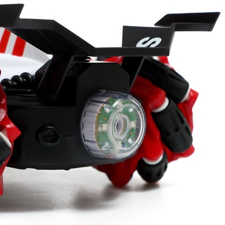The radio -controlled "formula" machine works on the battery, the effect of smoke, light, white color-3