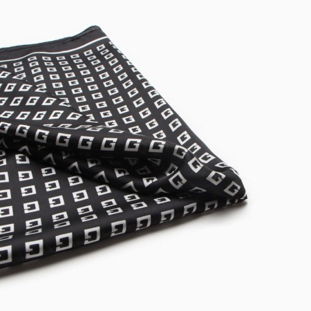 Women's scarf minku 70*70 cm, black-1