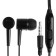 Headphones D21, wired, vacuum, microphone, 1 m, jack 3.5 mm, black