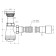 Siphon for the ORIO AB-71059 shell, with a plastic release, 1 1/4 "x40 mm, with corrugated 40x40/50 mm 1042469