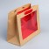 New Year's Craft gift package with a New Year tree plastic window, 24 x 20 x 11cm, New Year