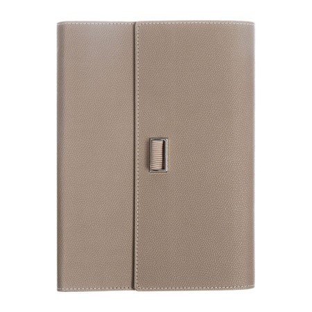 Organizer on the rings A5, 100l, line, K/deputy, with a pen, in gift. box., Gray-1