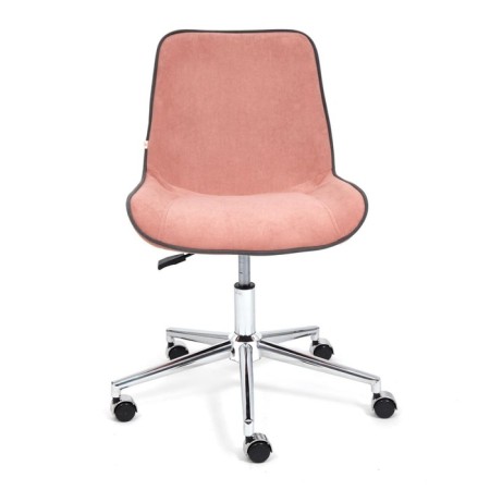 Кресло руководителя STYLE флок, розовый, 137-4