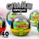 Slime "Plus", black with balls, capsule 40 g