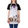 Apron of a kitchen with a photo print "Feast of Pets", adjustable, size OS