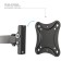 Kromax Corbel-2 Black 10 "-32" Max.25kg Nastya Turn and Top 107047