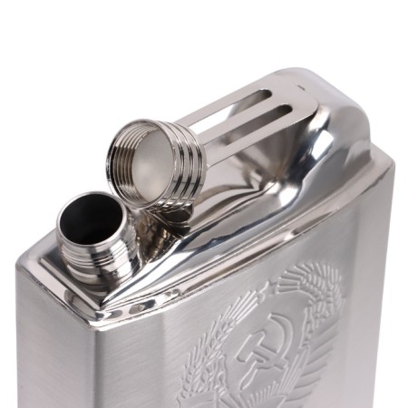 Flood for alcohol "USSR", stainless steel, gift, army, 540 ml-2