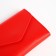 Women's wallet on the button, red color