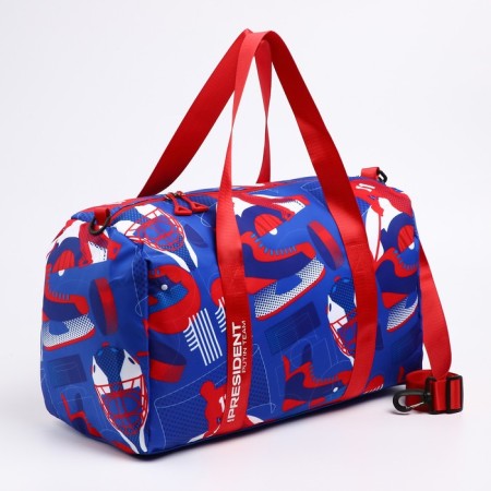 Sports bag "Russian Hokey", 47 x 28 x 24 cm, blue color-1