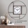 Watch Wall Interior "Mansa", silent, dial d-35 cm, 35 x 35 cm, aa