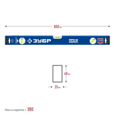 Magnetic bison level Prov-M Master 34589-060_z01, enhanced profile, 600 mm-6