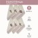 A set of waffle towels Diva Afrodita Ceylin "Lavender", size 50x70 cm, 6 pcs