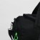 Sports bag with lightning, 2 outer pockets, black color
