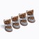 Modnik boots, set 4 pcs, 3 size (4.8 x 3.7 cm), brown
