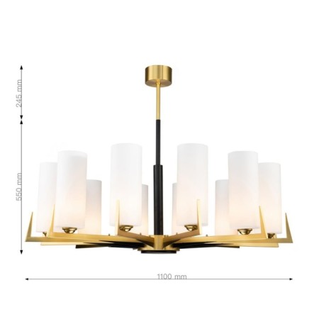 Maximo suspension chandelier 1100 mm, E27-2