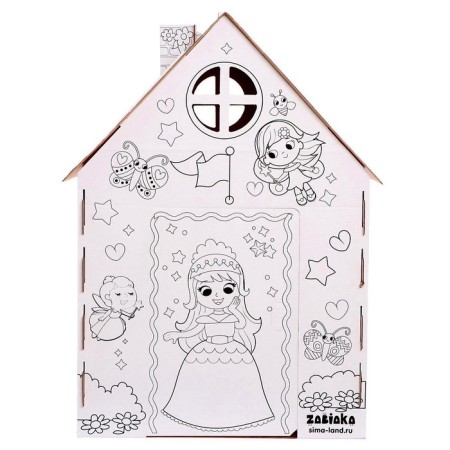 House-painting from cardboard "Lovely Princesses"-1